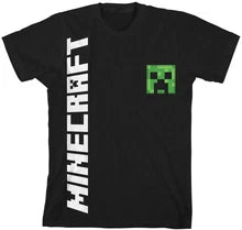 Minecraft Creeper Boys Black T-shirt