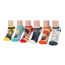 Harry Potter Harry Hermione Ron and Draco Youth Ankle Socks 6 Pack