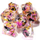 Amethyst Neko Liquid Core RPG Dice Set - 7 Pieces