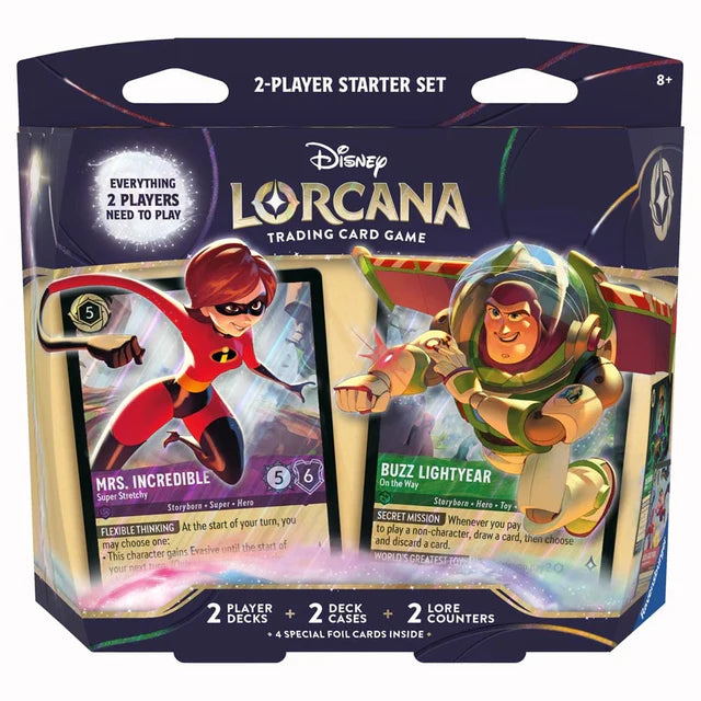 Lorcana TCG: 2-Player Deck Display - Elastigirl & Buzz Lightyear Release May 15, 2026