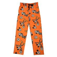 Disney Mickey Mouse Skeleton Mickey Adult Orange Sleep Pajama Pants