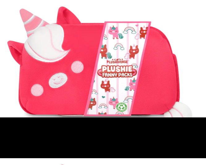 Plushiverse: Plushie Fanny Pack - Ruby Red Unicorn